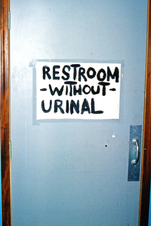 Look at me, I’m cool and edgy, I didn’t put the w/dress and w/o dress stick person on the doors…… why do we have two bathrooms? I mean, really. Really. Also, I read that squatting is better for egestion. So toilets aren’t