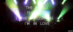 d33-b33:  &ldquo;The people, the music, the atmosphere. I’m in love.&rdquo; 