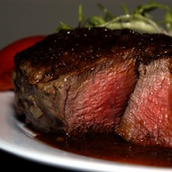 chronic-mastication:  Rare steak appreciation :