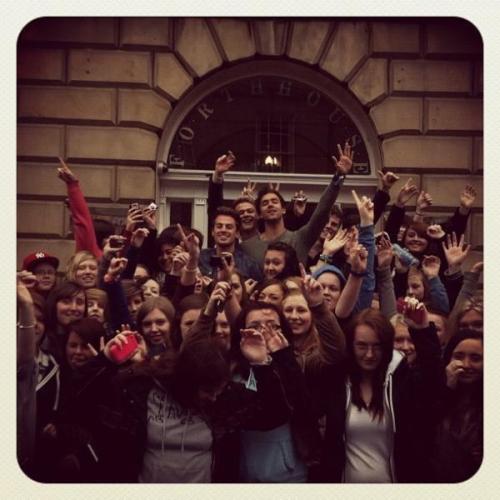 lawson-n:  Lawson with fans in Edinburgh 