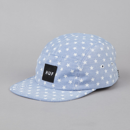 HUF STARS VOLLEY // CHAMBRAY  - $36.00 follow http://5-panel-caps.tumblr.com/ for more 5 panels and 
