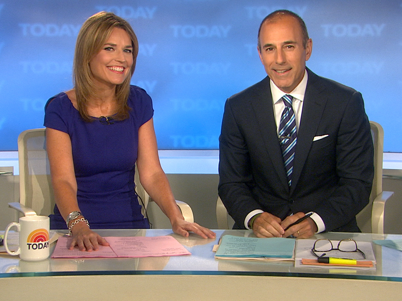 It’s a big day: Savannah Guthrie took her seat as the co-anchor of TODAY.
Congratulations, Savannah!