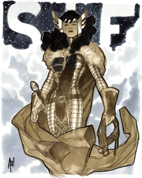 phoenixologist:  Lady Sif by Adam Hughes 
