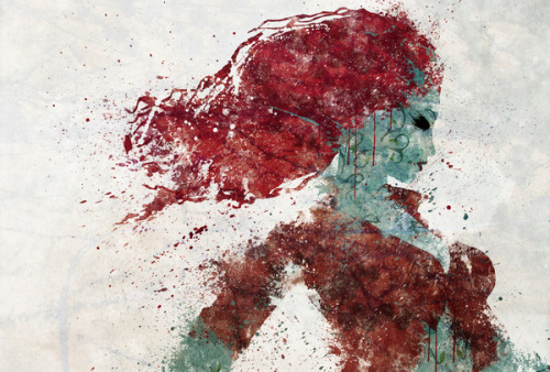 justinrampage: Marvel and DC characters collide in a paint splatter art form by Tumblr artist Meliss