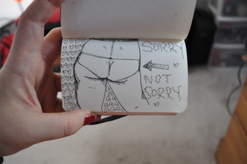 lazyboner:  Butt not sorry. 