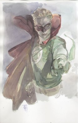 cromeyellowweb:  Sketched Watercolor Superheroes