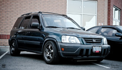 claytonokada:  Here’s another CRV, not as amazing as the one with BBS’s but still a nice one.