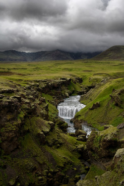 flentes:  Skógafoss, Iceland, pas le matin