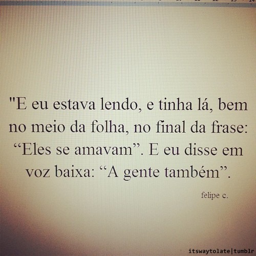 Se você se for...