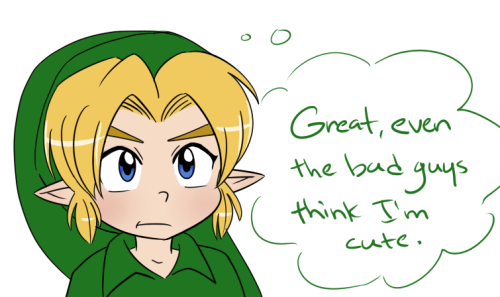 ((Poor Link, no one takes him seriously.))