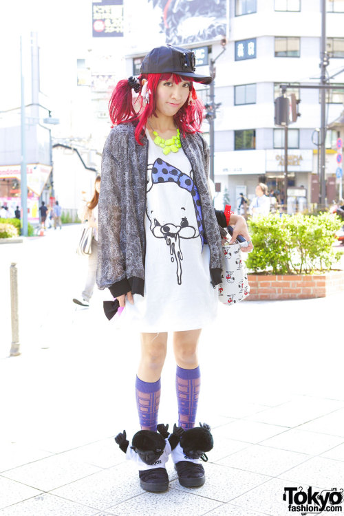 Ogu from Monomania Harajuku w/ Jeremy Scott gorilla sneakers &amp; Yaponskii.