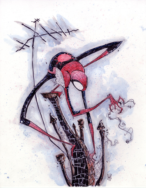 timetravelandrocketpoweredapes: Spider-Man by Skottie Young