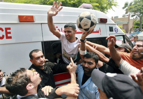 reuters:Israel released a member of the Palestinian national soccer team on Tuesday after holding hi