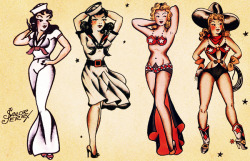 vintagegal:  Sailor Jerry Tattoo Flash 