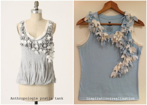 DIY Anthropologie Inspired Pratia Tank Tutorial by inspiration &amp; realisation here. *I&rsquo;ve s