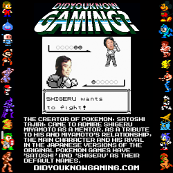 didyouknowgaming:  Pokemon. 