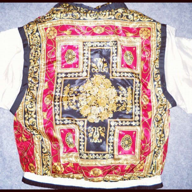 haustenstreet:  Back of the Gold Royalty Bomber. Sz Medium » STORE.HAUSTENSTREET.COM