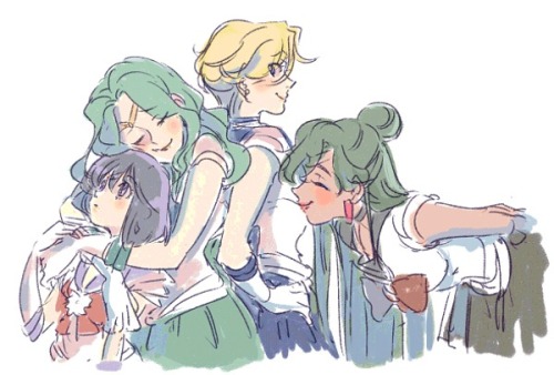 albinwonderland:  lesbiaaans:   いろいろ詰め By masuo  cutest family of cutes  I love you too space moms