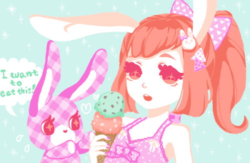 saaki-pyrop:  Ice cream(｡╹ω╹｡)♡ 