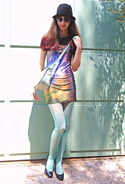 (via My choices are my style: Galaxy dress and Ombre hair)