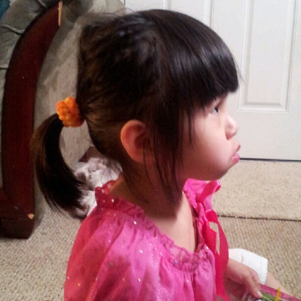 Little pumpkin eating and waychimm pretty little liars with me. (Taken with Instagram)