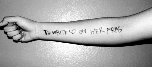 to write love on her arms