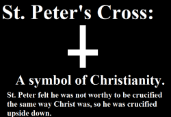 pastelbmob:  ejacutastic:   basically: if you think you’re rebelling against christianity with an upside down cross you’re not     you’re doing the exact opposite   