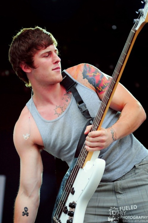 nakedmalecelebs1: Zack Merrick  ( the bassist and back up vocals for the band All Tim