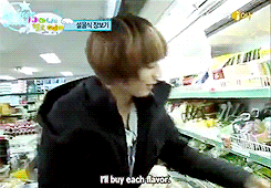 mintytaem:  13/? Shinee Hello BB funny moments (Taemin buying all flavours of milk