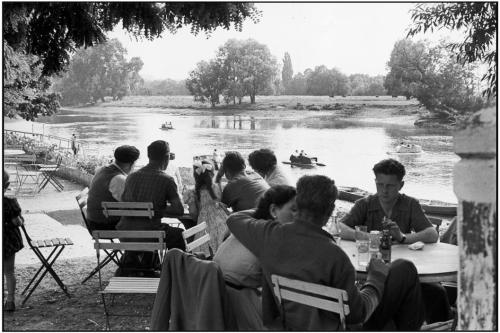 Henri Cartier-Bresson, the Seine river, Saint-André near Rouen, France, 1955.