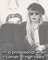 0hmygaga:  lady gaga + high heels 
