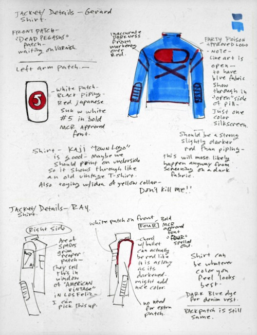 mistresscurvy:whatacatchdestroya:Gerard Way’s original concept art for Danger Days: The True Lives o