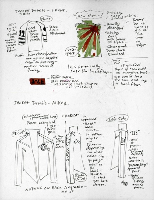 mistresscurvy:whatacatchdestroya:Gerard Way’s original concept art for Danger Days: The True Lives o