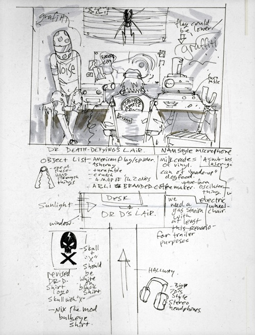 mistresscurvy:whatacatchdestroya:Gerard Way’s original concept art for Danger Days: The True Lives o