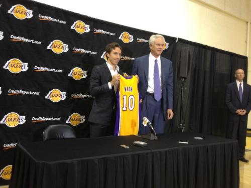 gonna have to get used to seeing nash in a purple & gold jersey and a #10 ten instead of a 13 and an orange jersey :P