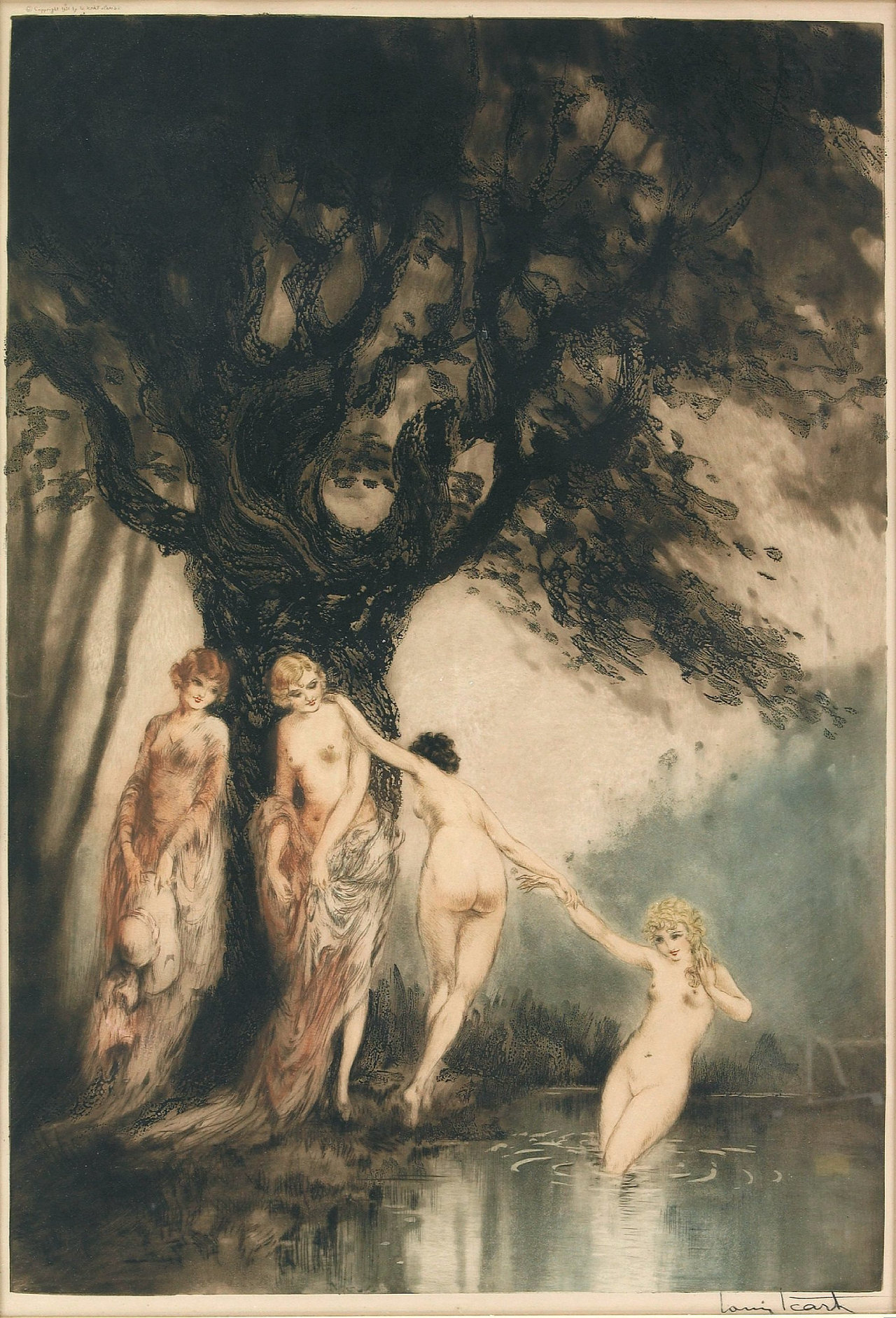 Bathing Beauties, 1931 Louis Icart