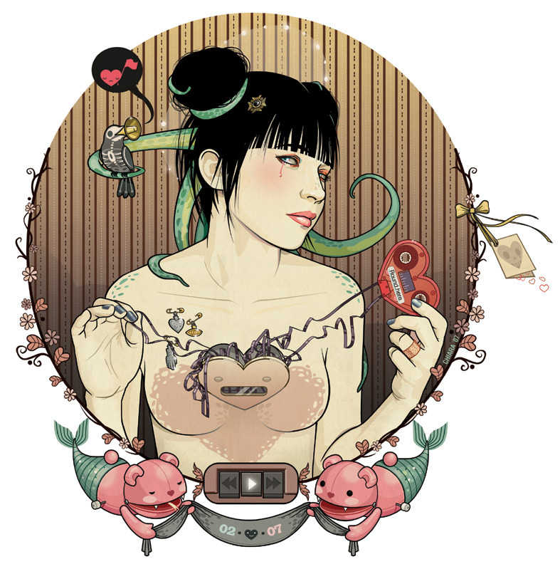 tentaclesislove:  Octogirls by Milk. 