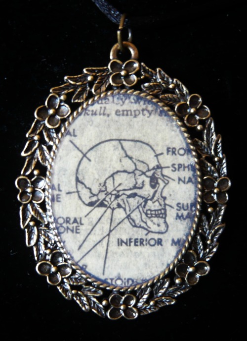 samhainpress:This is my first (and so far, ONLY) double-sided dictionary pendant!  Available at my E
