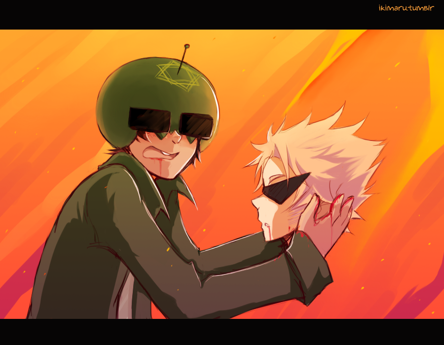 reuku:  ikimaru:  ..had to draw this too because their faces ahah I made it as a
