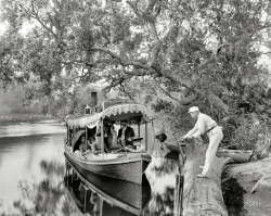 William Henry Jackson - A Landing On The Tomoka, Florida, 1900. 