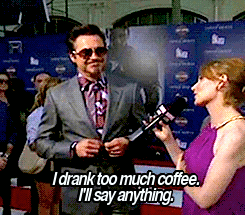  The not-so-complicated relationship between Robert Downey Jr. and caffeine. “It’s
