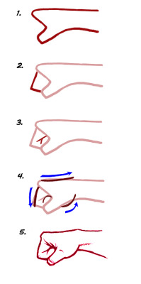 sparceinspace:   yamino:  How to draw a fist! 