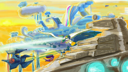 Last Defense of Cloudsdale by ~Zeeclaw a