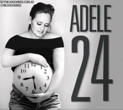 louiedadele:  kkkk Adele pregnant!