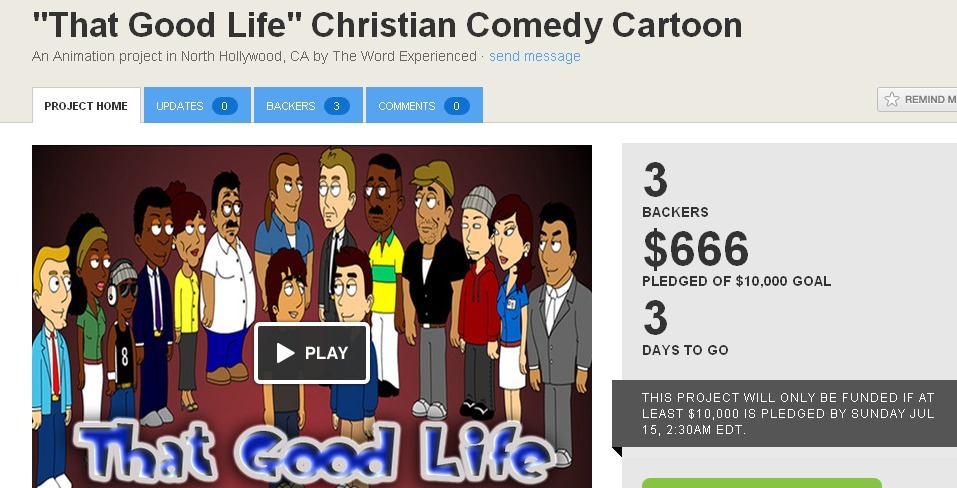 slbtumblng:  badwizards:  i saw a kickstarter for a christian cartoon made on goanimate