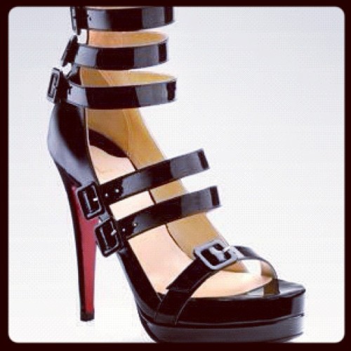 You just know the woman who wears these has a MEAN strut!! #fetish #heels  (Taken with Instagram)