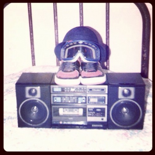 1985 son! Couldn’t tell me shit. #CityWings #Pony #Kangol #Goggles #BoomBox (Taken with Instagram)