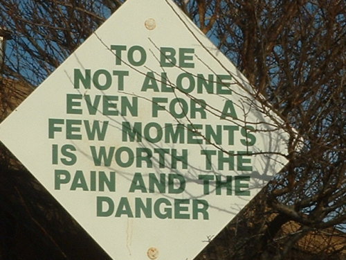 stagqueen:ianbrooks:  Eccentric Road Signs by Stanley Marsh In Armarillo, Texas lives the abnormal millionaire philanthropist Stanley Marsh, who’s fond of creating mock road signs throughout the town which sometimes contain deep thoughts, something