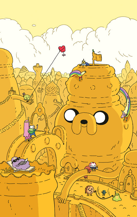 wolfhard:  Jake City! Hey hey, I hear that issue 6 of the Adventure Time comic is