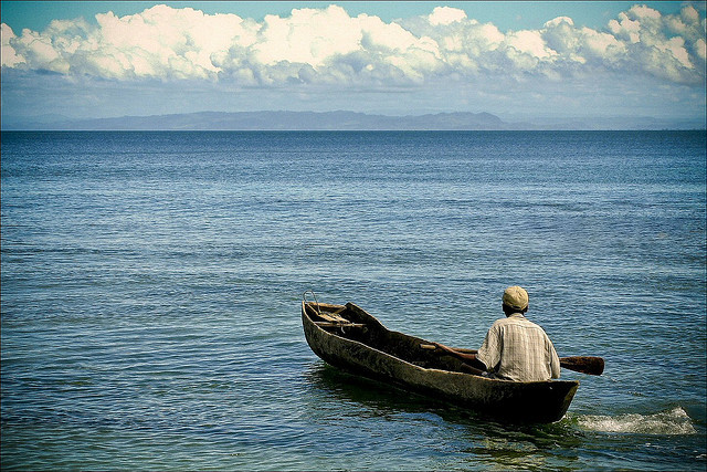 l'uomo, il cielo ed il mare by bass_nroll on Flickr.